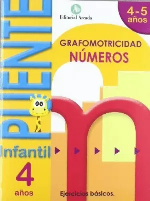 PUENTE INFANTIL 4-5AÑOS NUMEROS GRAFOMOTRICIDAD 20