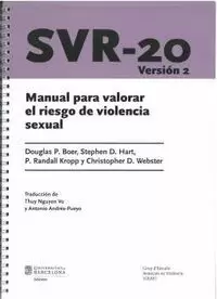 SVR-20 . MANUAL PARA VALORAR EL RIESGO DE VIOLENCIA NSEXUAL