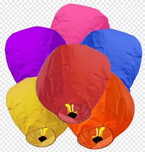 GLOBOS DE PAPEL DE SEDA