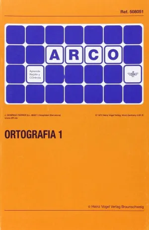 ORTOGRAFIA 1 ARCO ORTOGRAFIA 1 ARCO