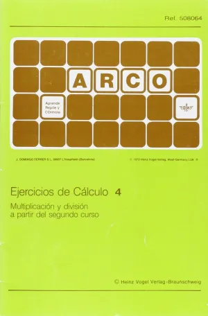 EJERCICIOS DE CALCULO 4 ARCO EJERCICIOS DE CALCULO 4 ARCO