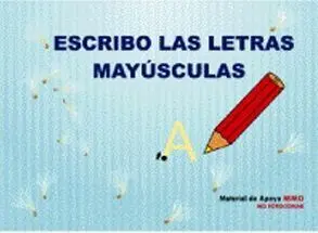 ESCRIBO LAS LETRAS MAYUSCULAS MIMO