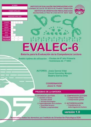 EVALEC 6 1 BATERIA + 1 USO DE CORRECCION