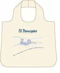 BOLSA BEIGE EL PRINCIPITO SOLO CON EL CORAZON PODE