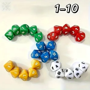 BOLSA 8 DADOS 10 CARAS POSICION VALORES