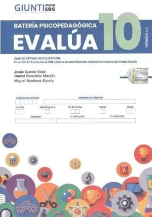 EVALUA 10 - USO DE CORRECCION (1 CUADERNO  + 1 USO)