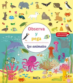 LOS ANIMALES OBSERVA Y PEGA