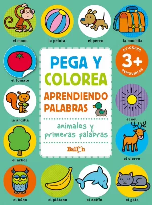 PEGA Y COLOREA ANIM Y PRIM PALABRAS