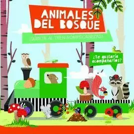 ANIMALES DEL BOSQUE LIBRO + TREN ROMPECABEZAS