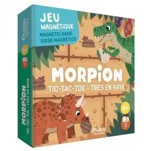 JUEGO MAGNÉTICO TRES EN RAYA DINOSAURIOS