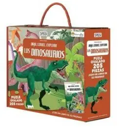 LOS DINOSAURIOS PUZLE OVALADO 205 PIEZAS + UN LIBRO DE 32 PÁGINAS LOS DINOSAURIOS PUZLE OVALADO 205 PIEZAS + UN LIBRO DE 32 PÁGINAS
